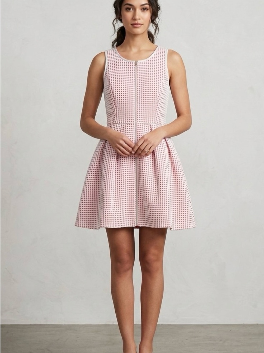 Romeo & Juliet Couture Pink Eyelet Fit-and-Flare Dress